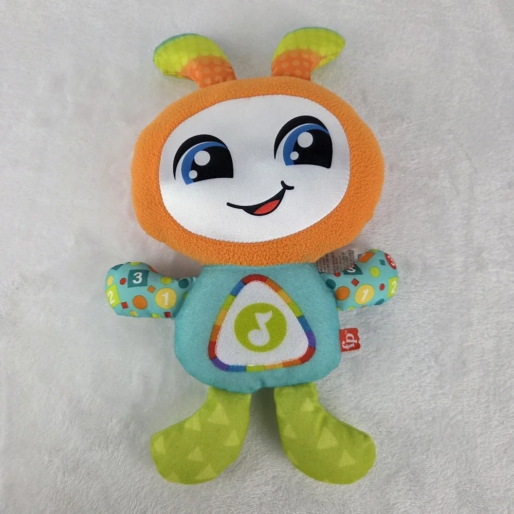 Fisher Price DJ Groovin' Go Light Up Plush Musical Baby Toy Used Tested Works